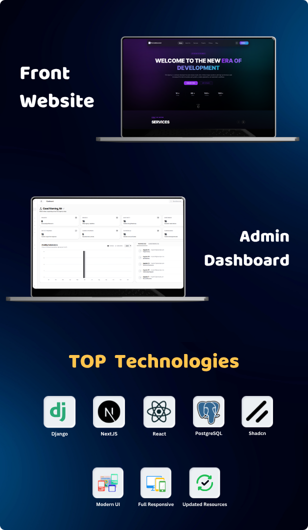 TCG AGENCY - Python Django Creative Digital Agency Script With Custom Dashboard